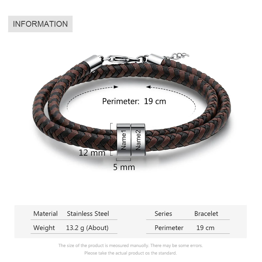 Engraving Stainless Steel Bracelet