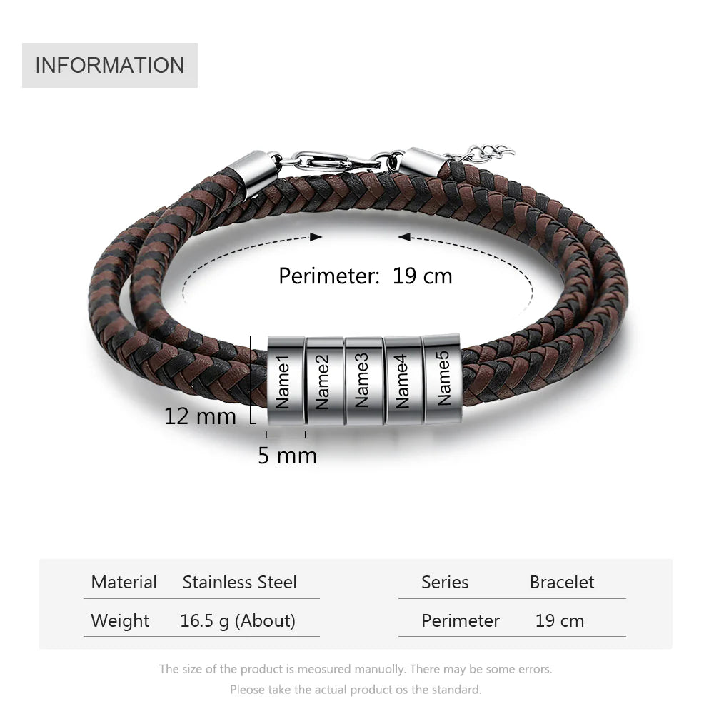 Engraving Stainless Steel Bracelet