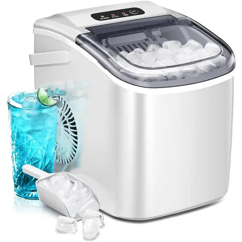 Ice Makers, Countertop,Portable Ices Maker Machine with Handle,Self-Cleaning Ice Maker, 26Lbs/24H, Ice Machine