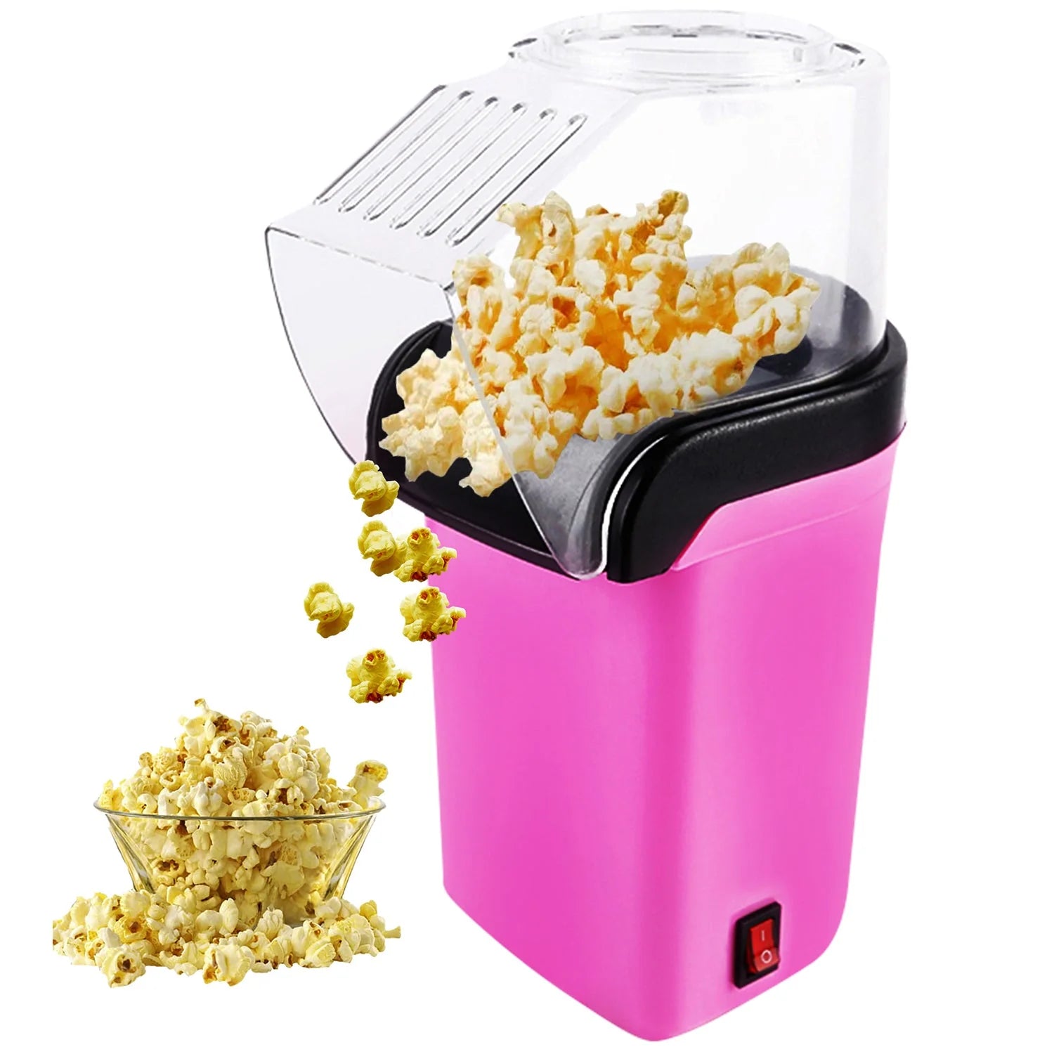 5 Core Popcorn Machine 16 Cup Capacity Hot Air Popper Mini Portable Tabletop Electric Pop Corn Maker