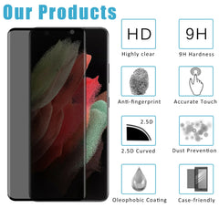 Privacy Tempered Glass Screen Protector for Samsung Galaxy S23 S22 Ultra Plus