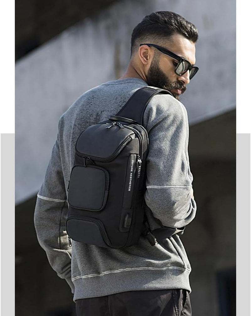 OZUKO Crossbody Sling Backpack for Men