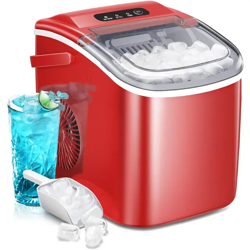 Ice Makers, Countertop,Portable Ices Maker Machine with Handle,Self-Cleaning Ice Maker, 26Lbs/24H, Ice Machine