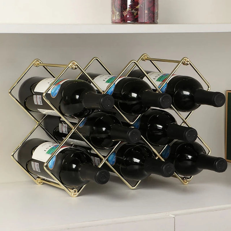 Large Metal Wine Racks Bar Display Rack Red Wine Storage Cabinet Bottle Cabinet Stand Holders Wine Cellar Storage Accessories