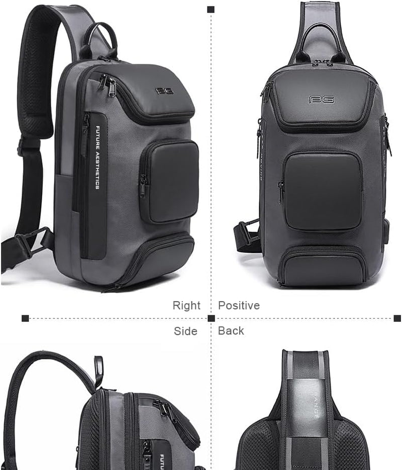 OZUKO Crossbody Sling Backpack for Men