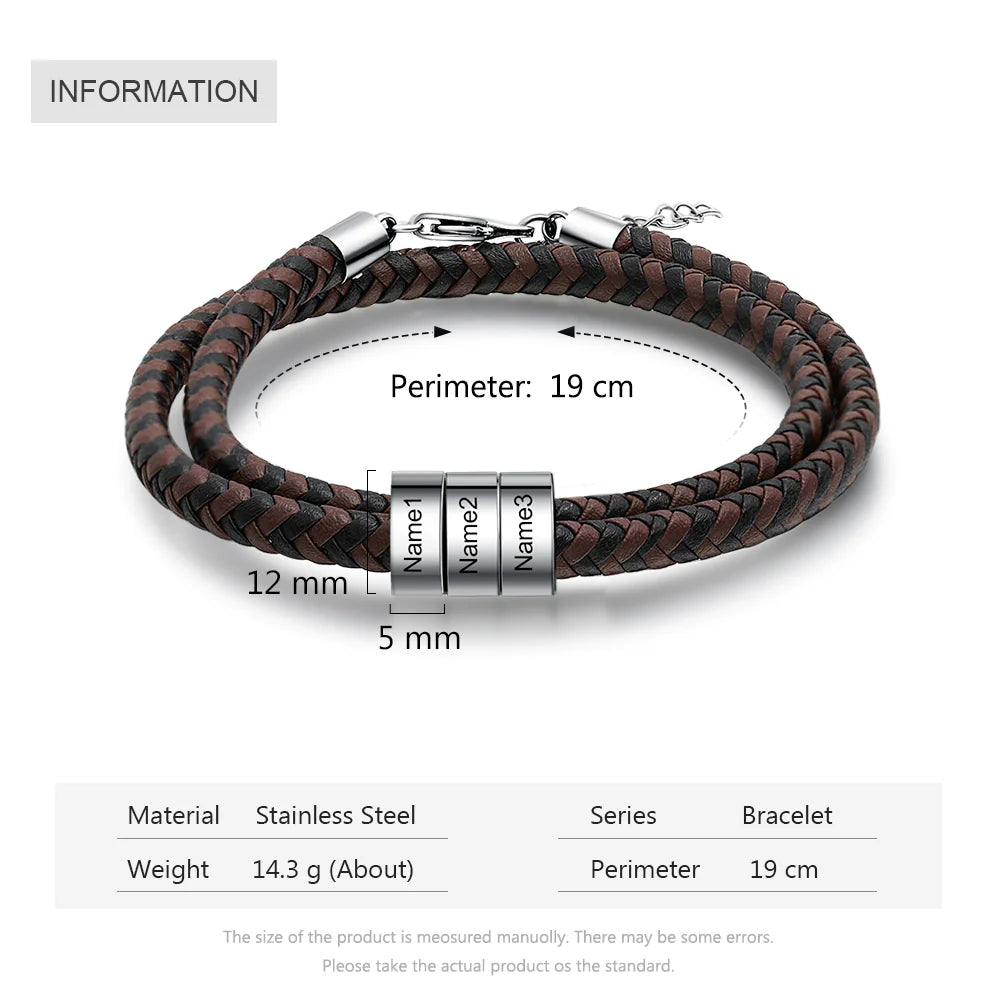 Engraving Stainless Steel Bracelet