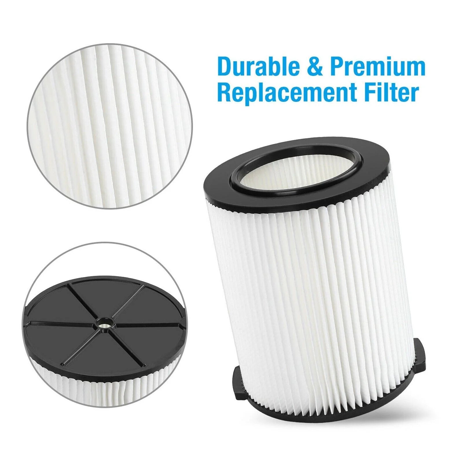 VF4000 Replacement RIDGID Wet/Dry Washable Vacuum Garage Shop Vac Pleated Filter